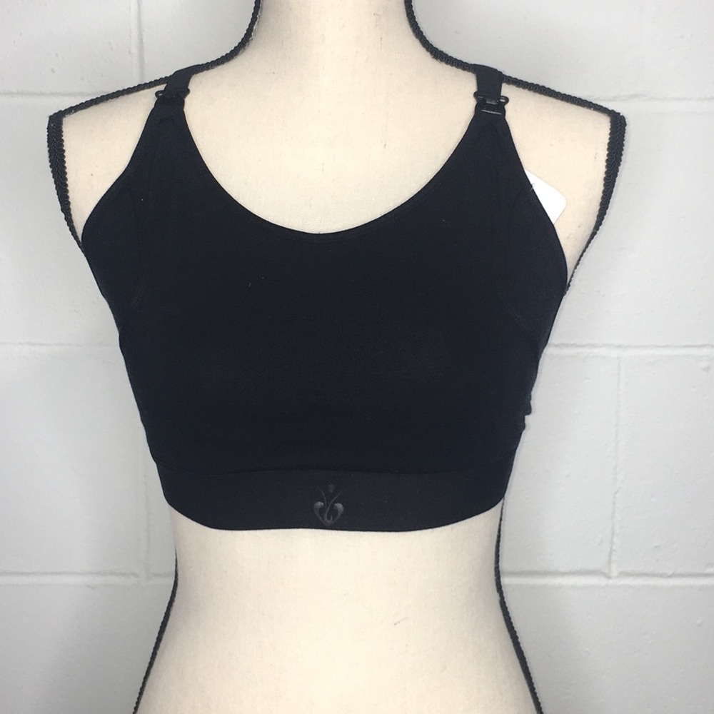 Momcozy Nursing & Pumping Bra Black Size Medium